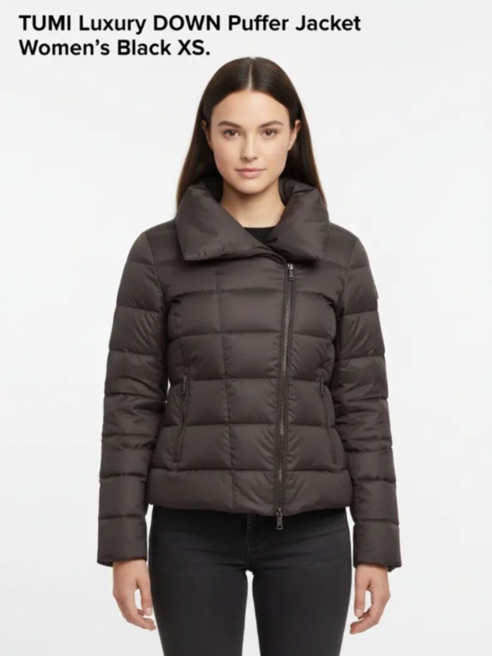 TUMI Luxury DOWN Puffer Jacket Women’s Black XS
